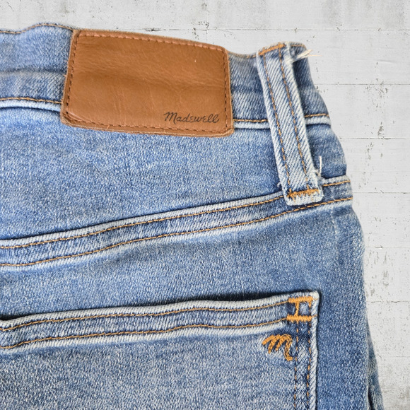 Madewell Medium Wash Roadtripper Stretch Mid Rise Womens Skinny Jeans Size 25P - Picture 7 of 9